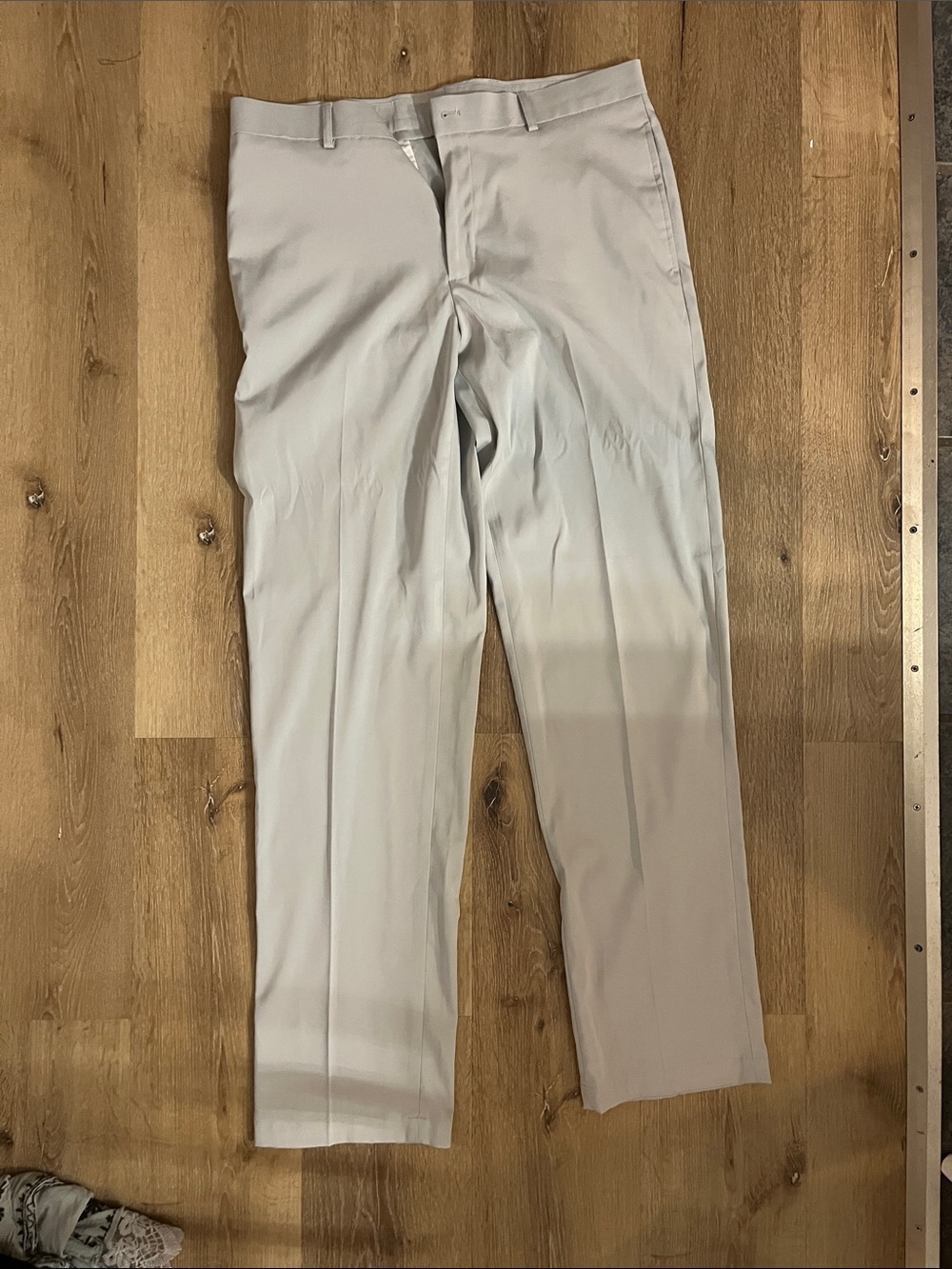 Slazenger Men's Light Beige Dress Pants - Classic Flat Front